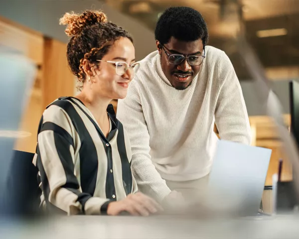 People working together in an office